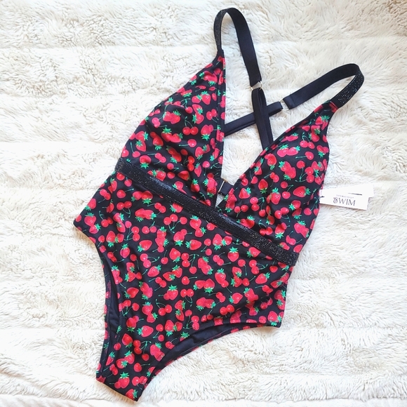🍒NWT🍒 VS CHERRY BLING ONE PIECE - Picture 3 of 8